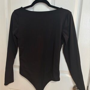 Express Black Body Contour Top